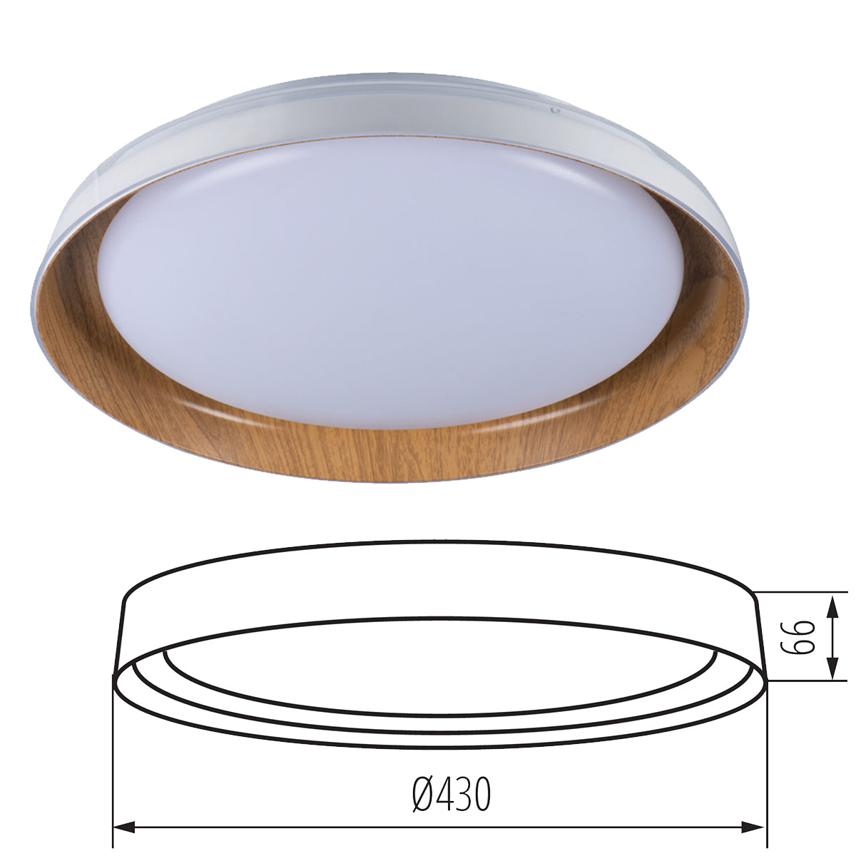 Kanlux NIFU 18W LED Ceiling Surface Mounted Light Elegant Design Super Bright Lighting