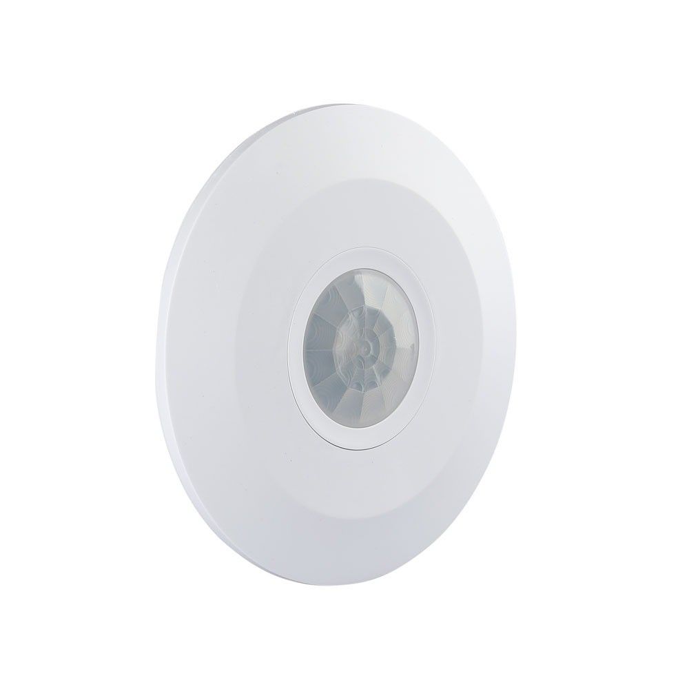 V-TAC VT-8027 180° PIR Infrared Adjustable Motion Detector Surface Mounted Ceiling Sensor, 1000W LED load IP20 Indoor/Outdoor, Black & White Options