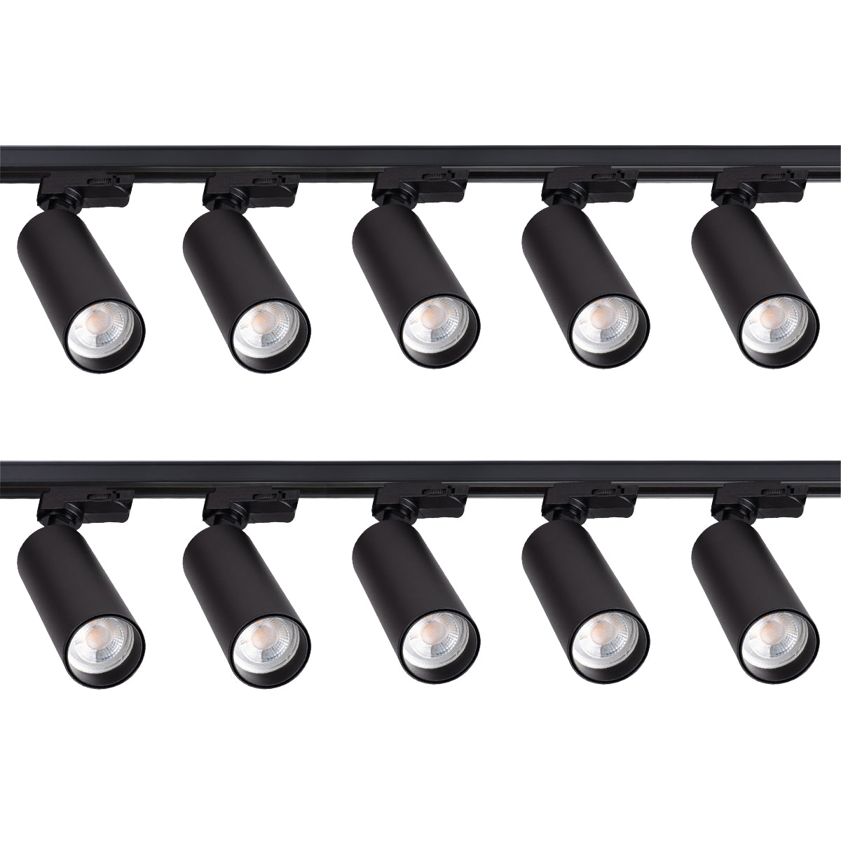 Kanlux ATL2 3 Circuit 1M - 5M Track Lighting Kit 2 - 10 Spot Head Light GU10 Adjustable Display