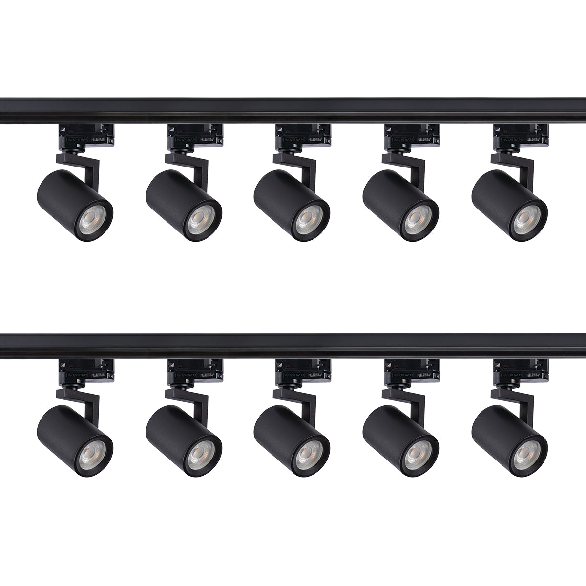 Kanlux ATL4 3 Circuit 1M - 5M Track Lighting Kit 2 - 10 GU10 Spotlight Head Adjustable Rail Light