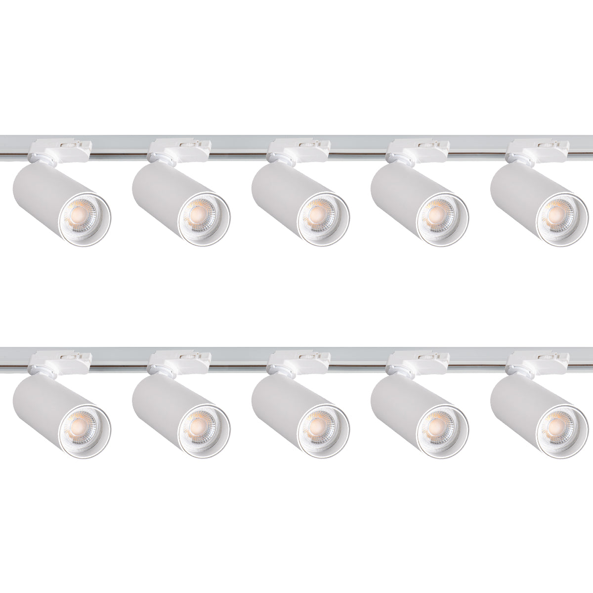 Kanlux ATL2 3 Circuit 1M - 5M Track Lighting Kit 2 - 10 Spot Head Light GU10 Adjustable Display