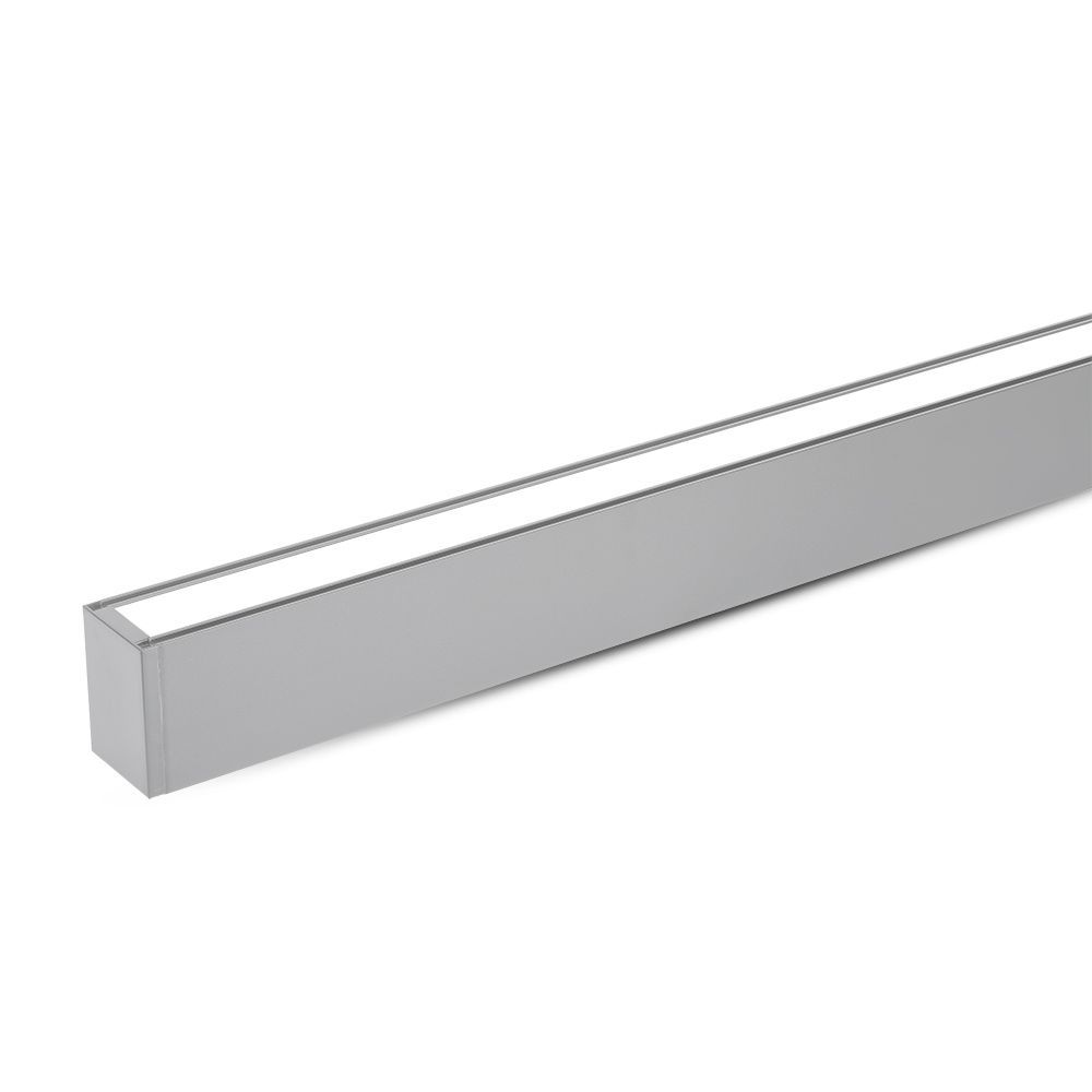 V-TAC 40W LED Linear Hanging Suspension Light - Samsung Chip - 4000K - Silver Body - Dimmable - Florescent Batten Replacement