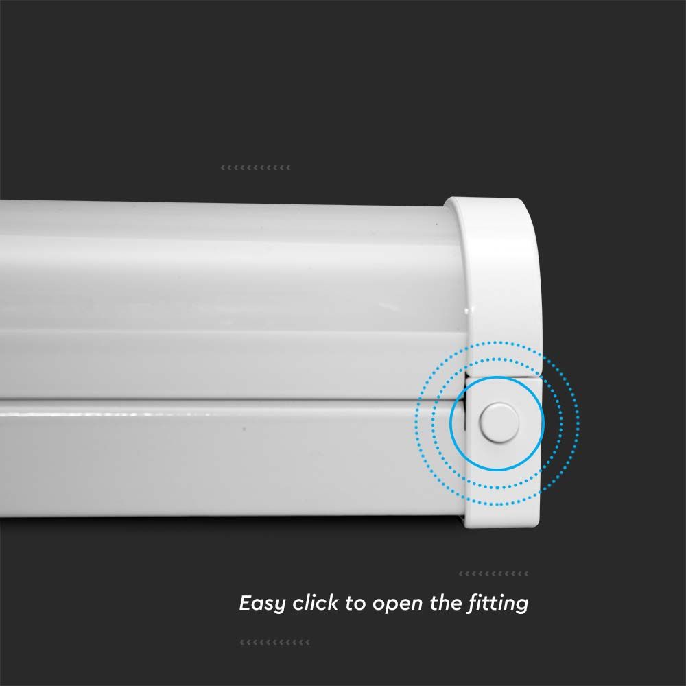 V-TAC VT-4004  LED Batten Fitting Samsung Chip - CCT 3-in-1 - 135lm/W - Sensor & Emergency Battery Options- Multi Wattage