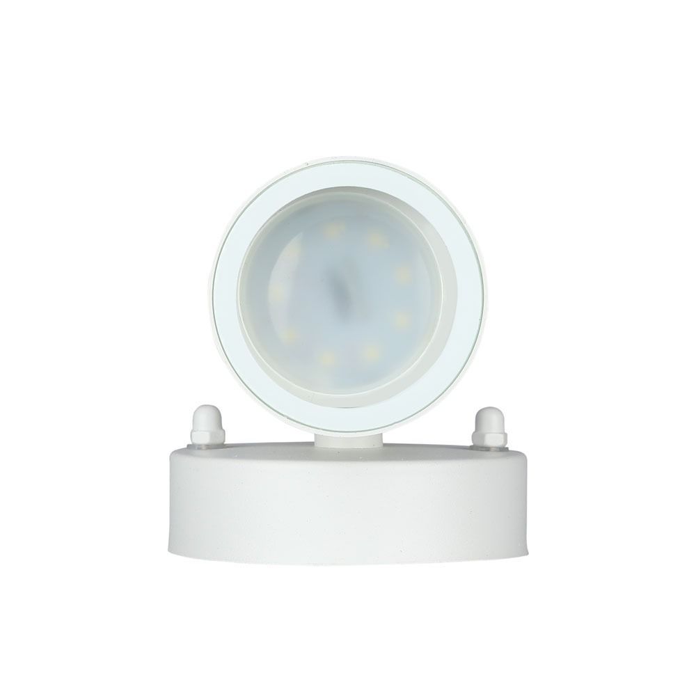 V-TAC  VT-7622 IP44 Waterproof GU10 Outdoor 2-Way Wall Fitting light- Matt White Stainless Steel, Max 70W