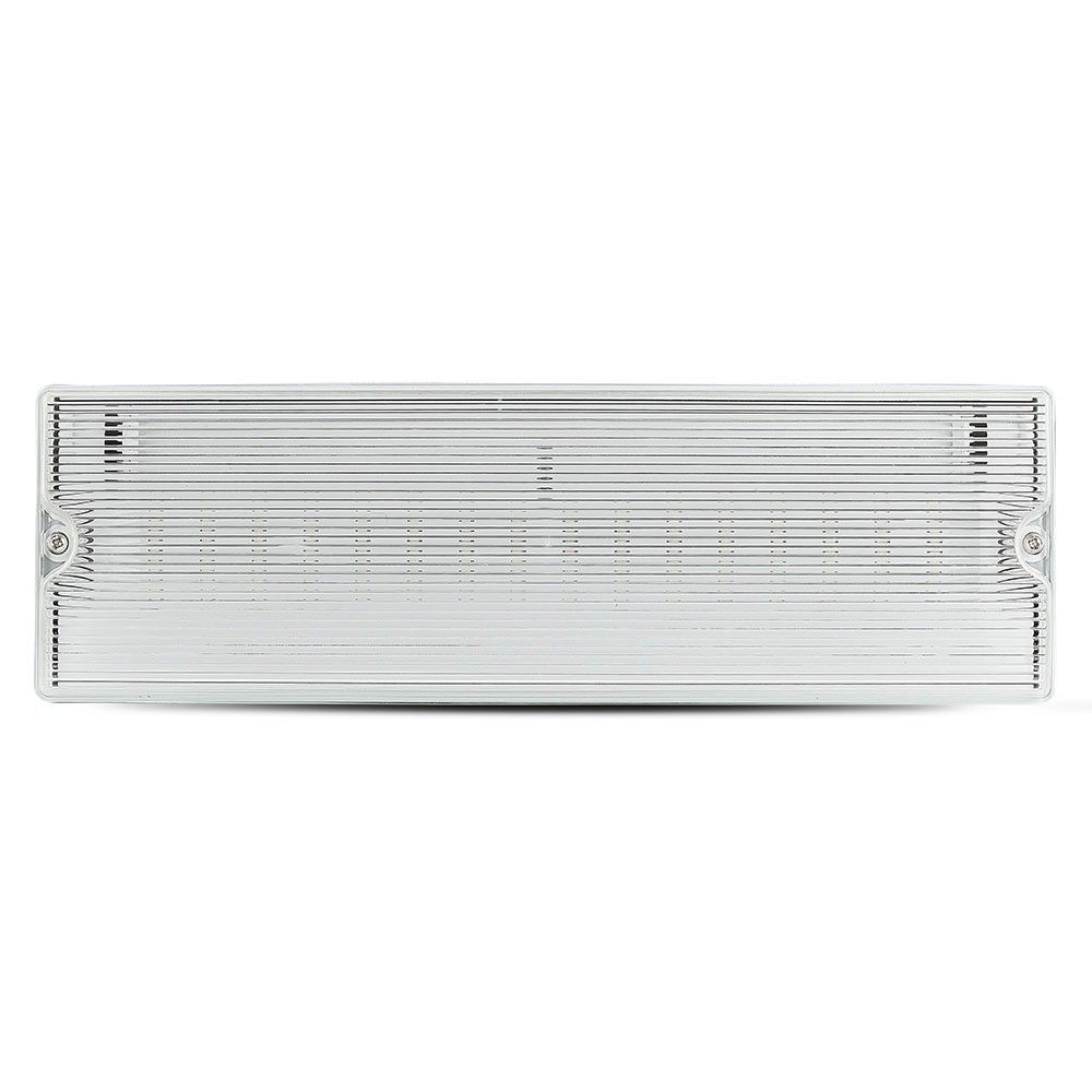 V-TAC VT-533 3W LED Emergency Bulkhead Light - 6400K  Colour Temperature - IP65- 3hr Backup