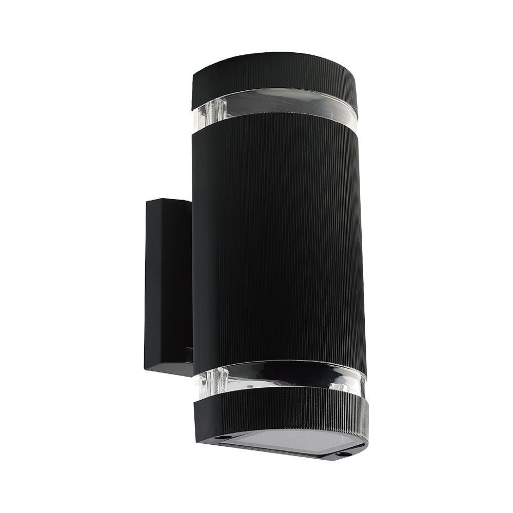 V-TAC IP44 Modern Up-Down E27 LED Wall Light - Black Body, Square/Round