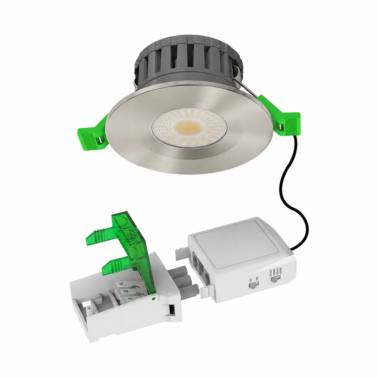 V-TAC 5W/8W IP65 Fire Rated LED Downlight Dimmable Multi CCT – White, Black, Chrome, Brass & Copper Bezels