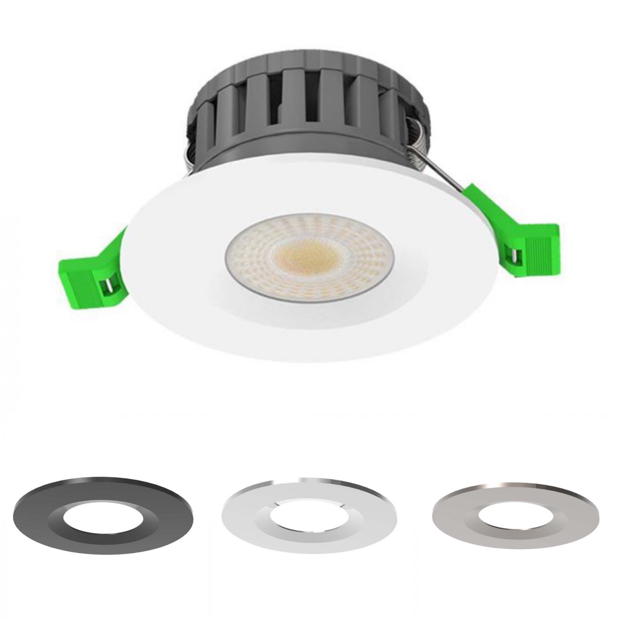 V-TAC Dual Wattage 5W 8W Universal IP65 LED Fire Rated Downlight Dimmable CCT - All in 1 Light