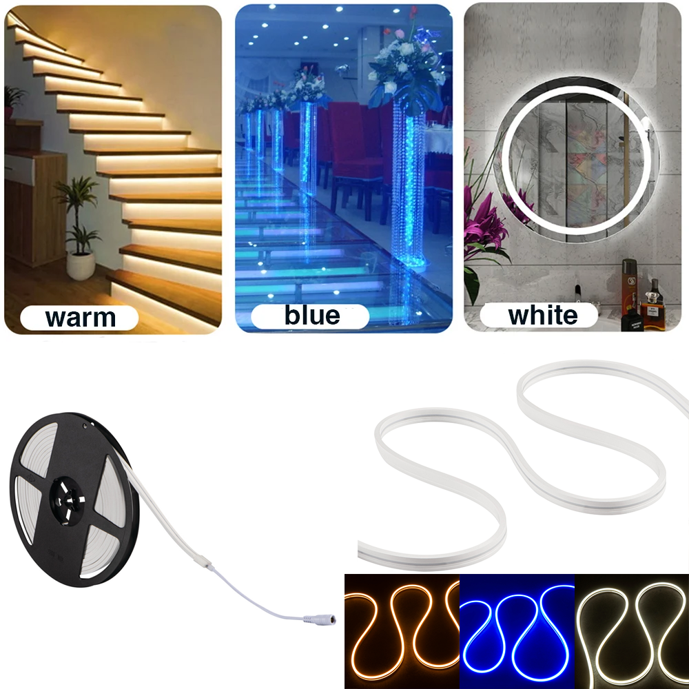 Kanlux 5 Metre NEON LED Strip - 12W/m, IP65, Flexible & Waterproof Colour Options Available