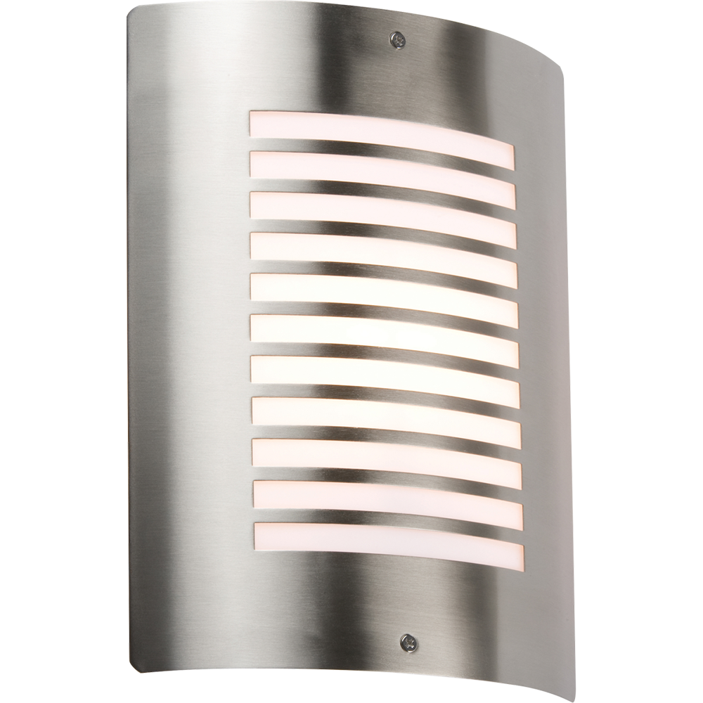 Knightsbridge 230V IP44 E27 40W max. Stainless Steel Outdoor Wall Fixture