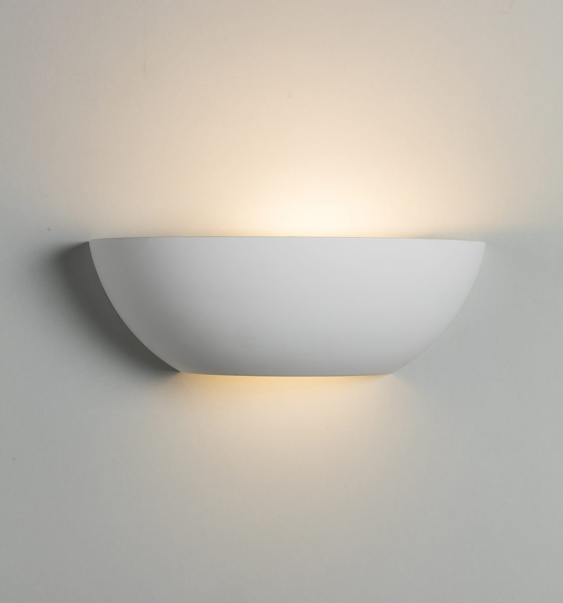 Knightsbridge Up & Down Plaster Paintable Wall Light e14 LED