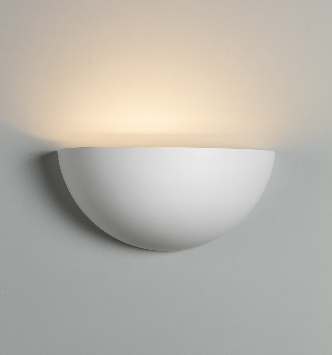 Knightsbridge Up & Down Plaster Paintable Wall Light e14 LED