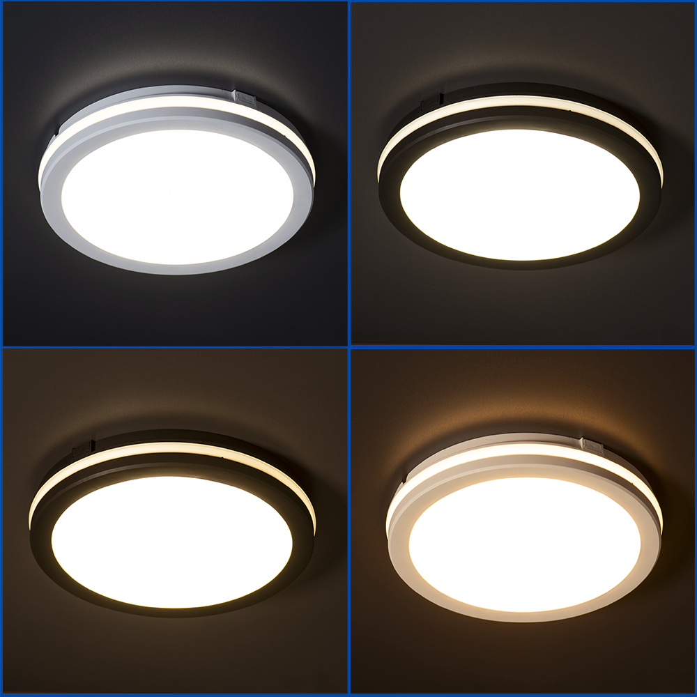 Kanlux BENO ECO LED Ceiling Light - IP65 Waterproof Outdoor Ceiling & Wall Mounted - Adjustable CCT