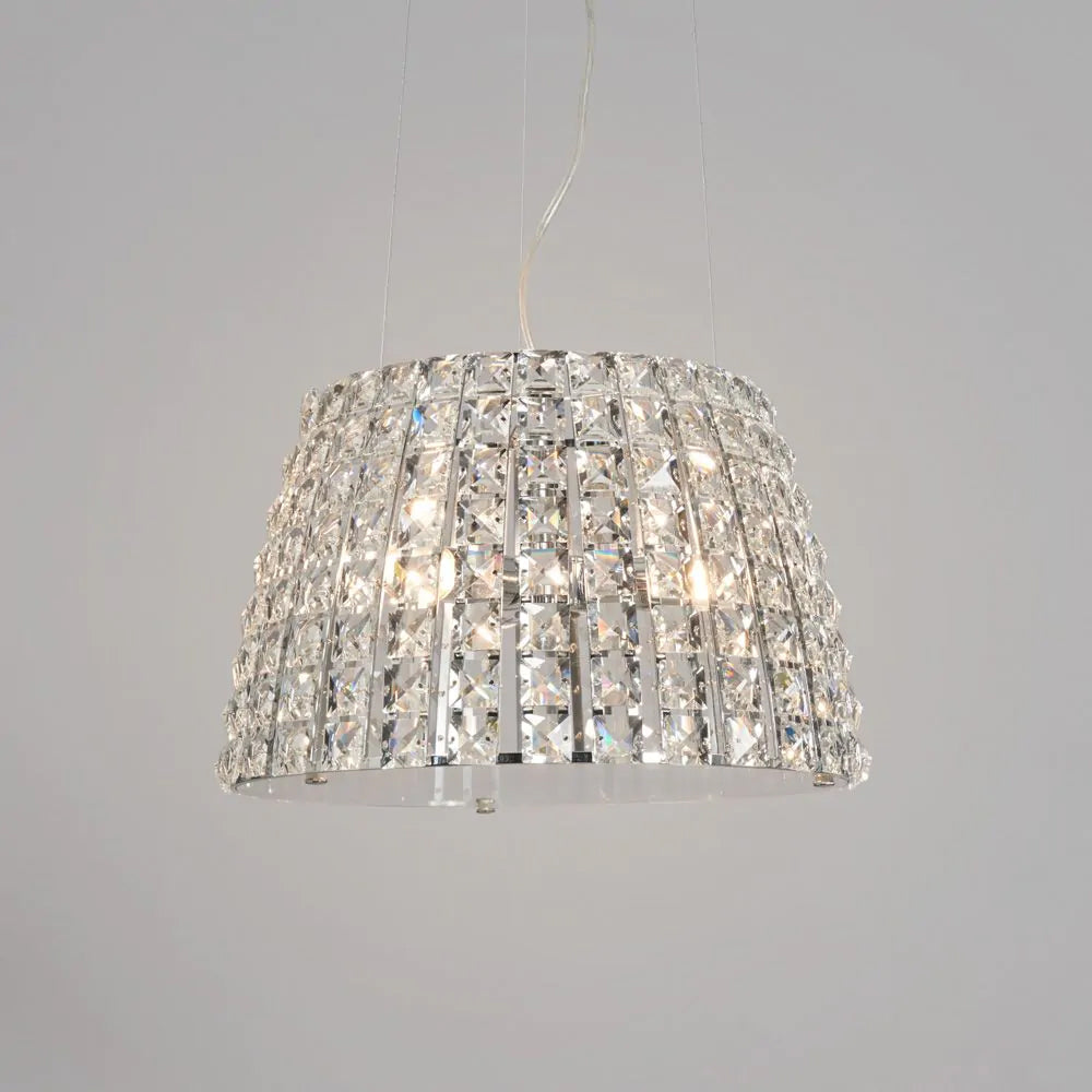 FORUM Moy 3LT Ceiling Mounted Pendant Light Chrome G9-IP44