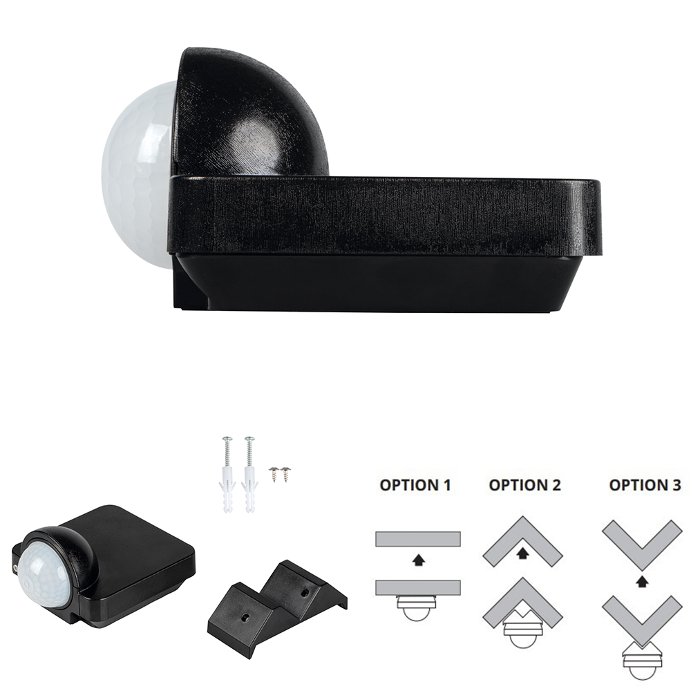 Kanlux SENSQUARE PIR Motion Sensor - IP54, Wide Detection Range, Wall-Mounted, Colours Available