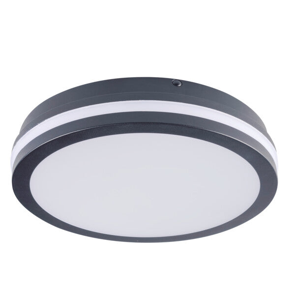 Kanlux BENO Super Bright LED Bulkhead Light - IP65 Outdoor Ceiling & Wall Mounted - Multi Wattage Available with or without Motion Sensor