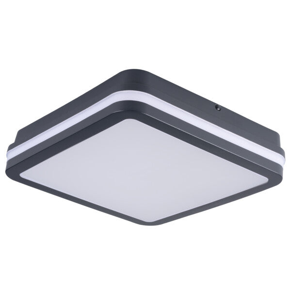 Kanlux BENO Super Bright LED Bulkhead Light - IP65 Outdoor Ceiling & Wall Mounted - Multi Wattage Available with or without Motion Sensor