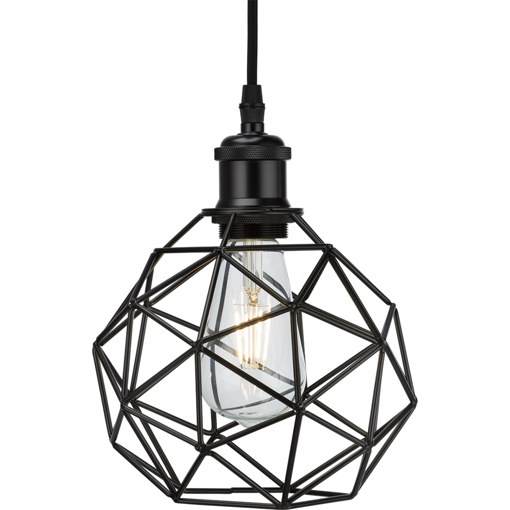 Knightsbridge Dome Pendant Cage - Available in Brushed Chrome & Matte Black