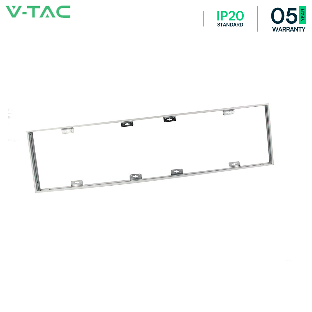 VTAC Aluminum Frame Bracket 1200x300 mm with Screws - DIY - White