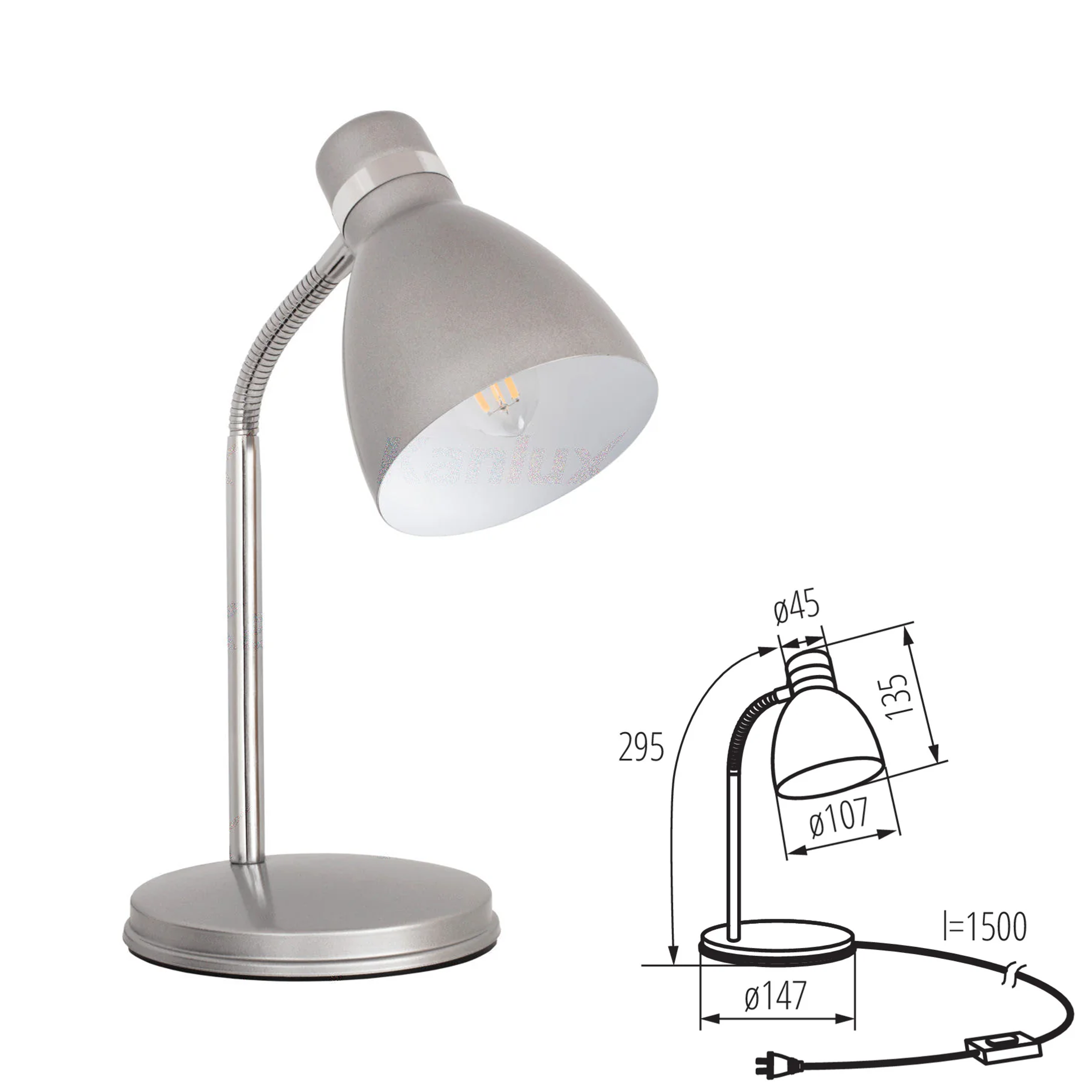 Kanlux Table Lamps Collection – Stylish, Adjustable, Dimmable LED & E27 Options