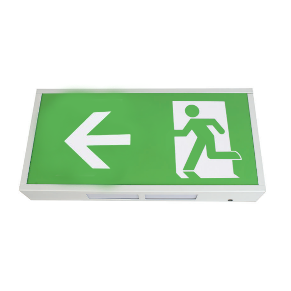 LED Emergency Exit Box Light 3W IP20 3hr Maintained Non Maintained 6000K