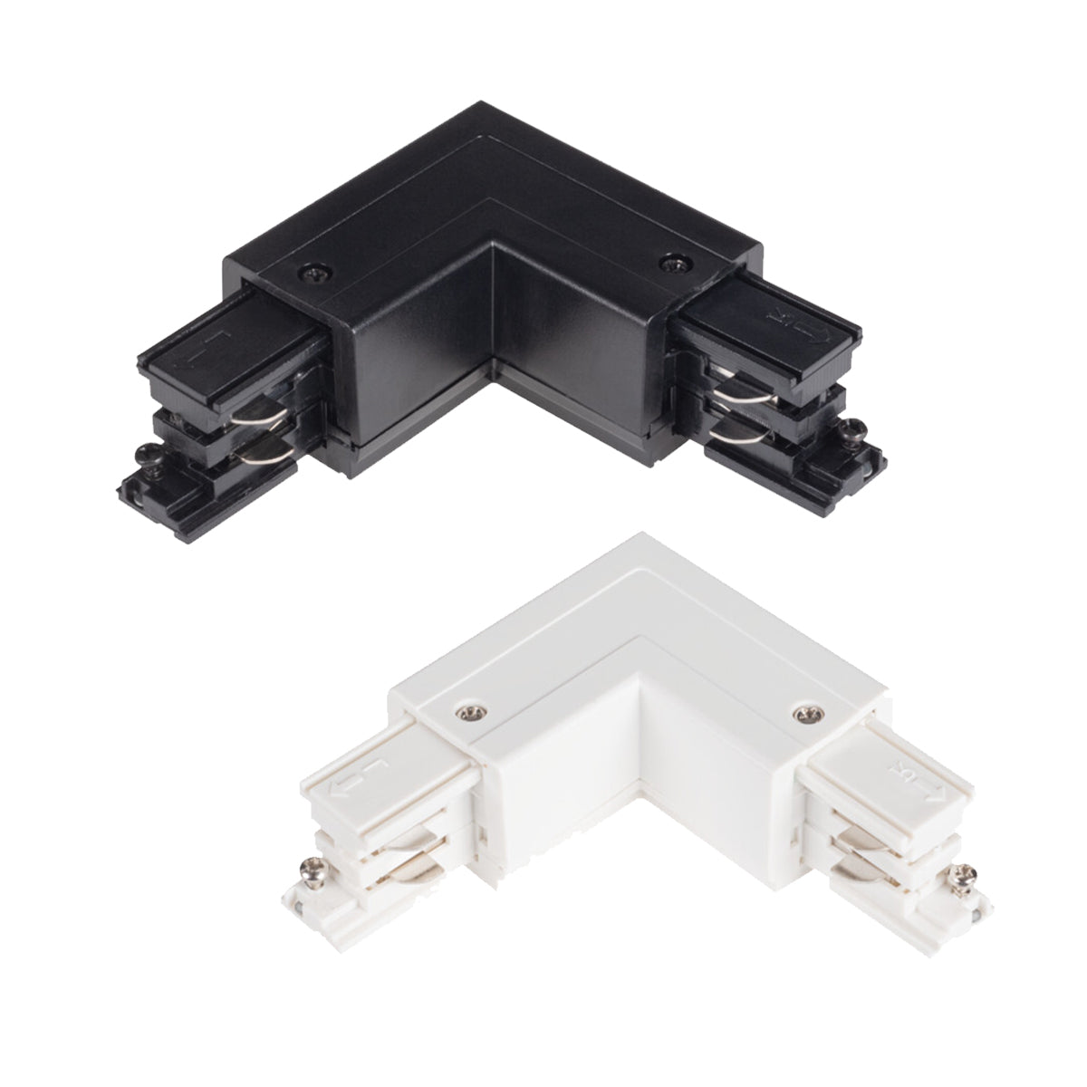 Kanlux TEAR N CON-L LR L Shape Angle Power Left & Right Direction 3C 3 Circuit Track Rail Connector