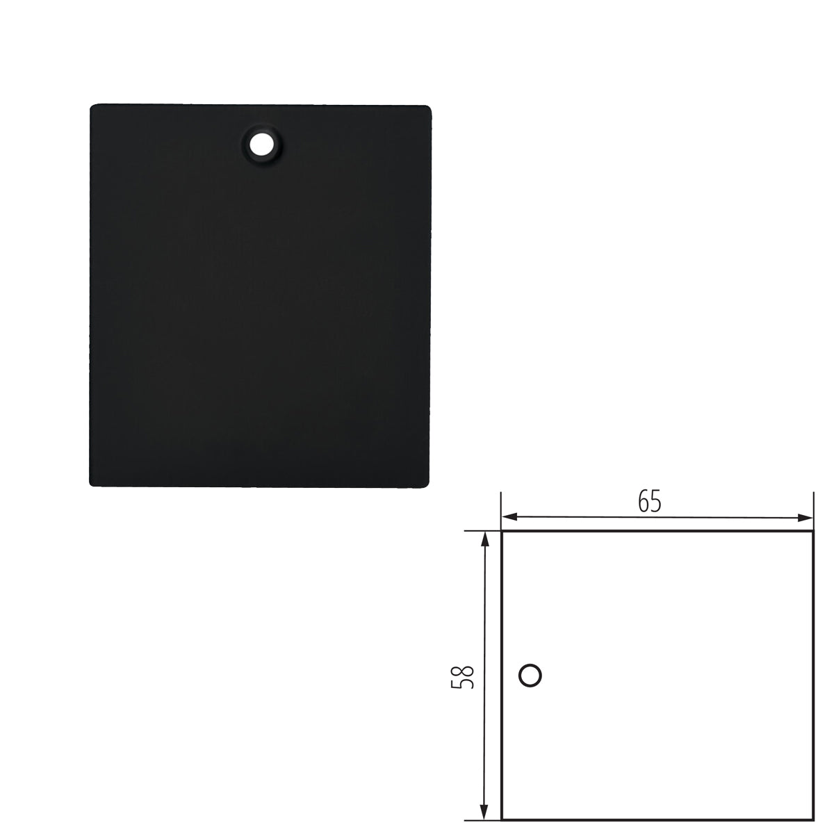 Kanlux TEAR N RC-PCON Power Connector Cap Accessory for Recessed 3C Track Rail System (Pack of 10)