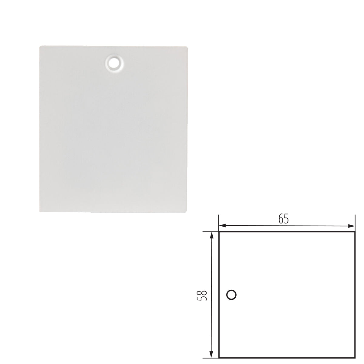 Kanlux TEAR N RC-PCON Power Connector Cap Accessory for Recessed 3C Track Rail System (Pack of 10)