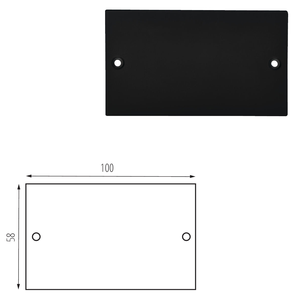 Kanlux TEAR N RC-CON-I 3C 3 Circuit Recessed Inline Track Connector Cap Accessory (Pack of 10)