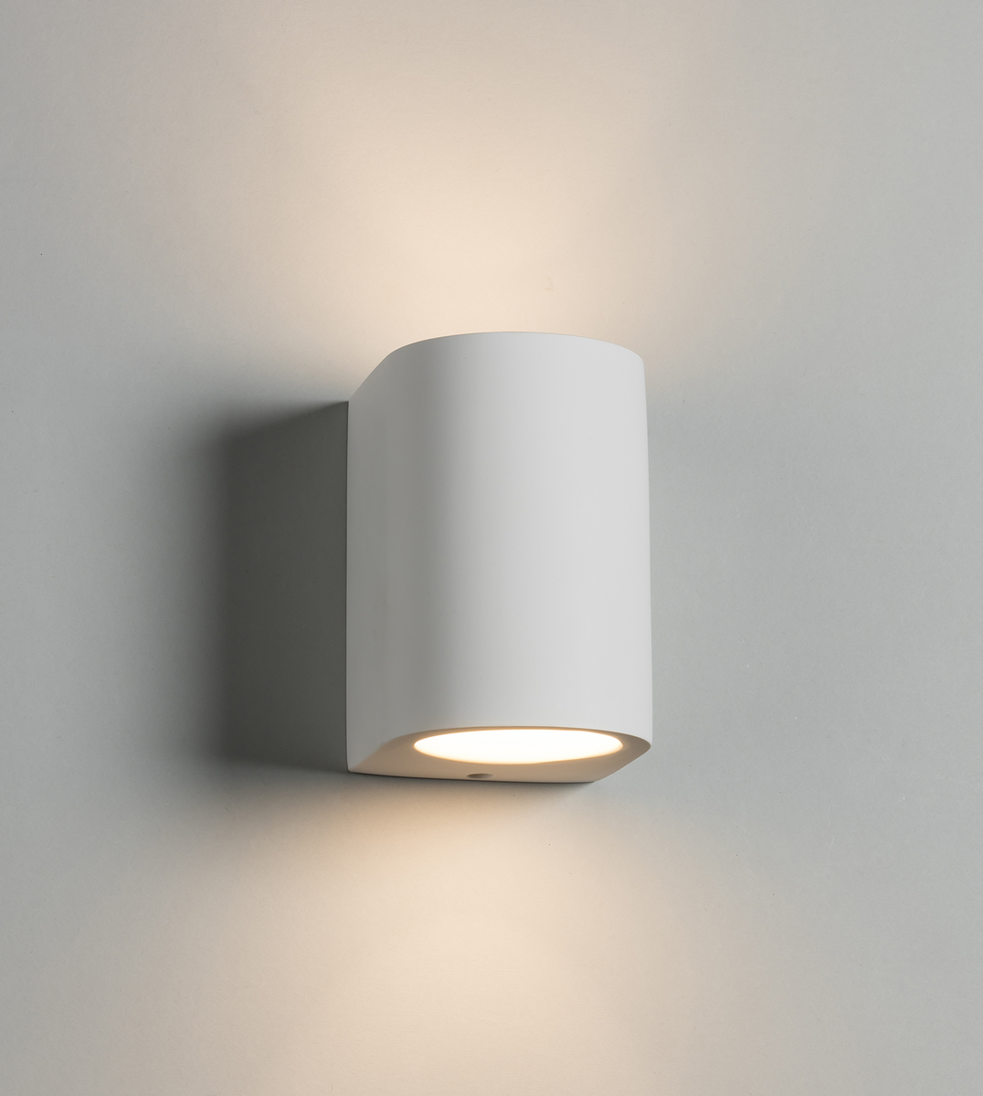 Knightsbridge Up and Down Plaster Paintable Wall Light G9 Uplighter Downlighter