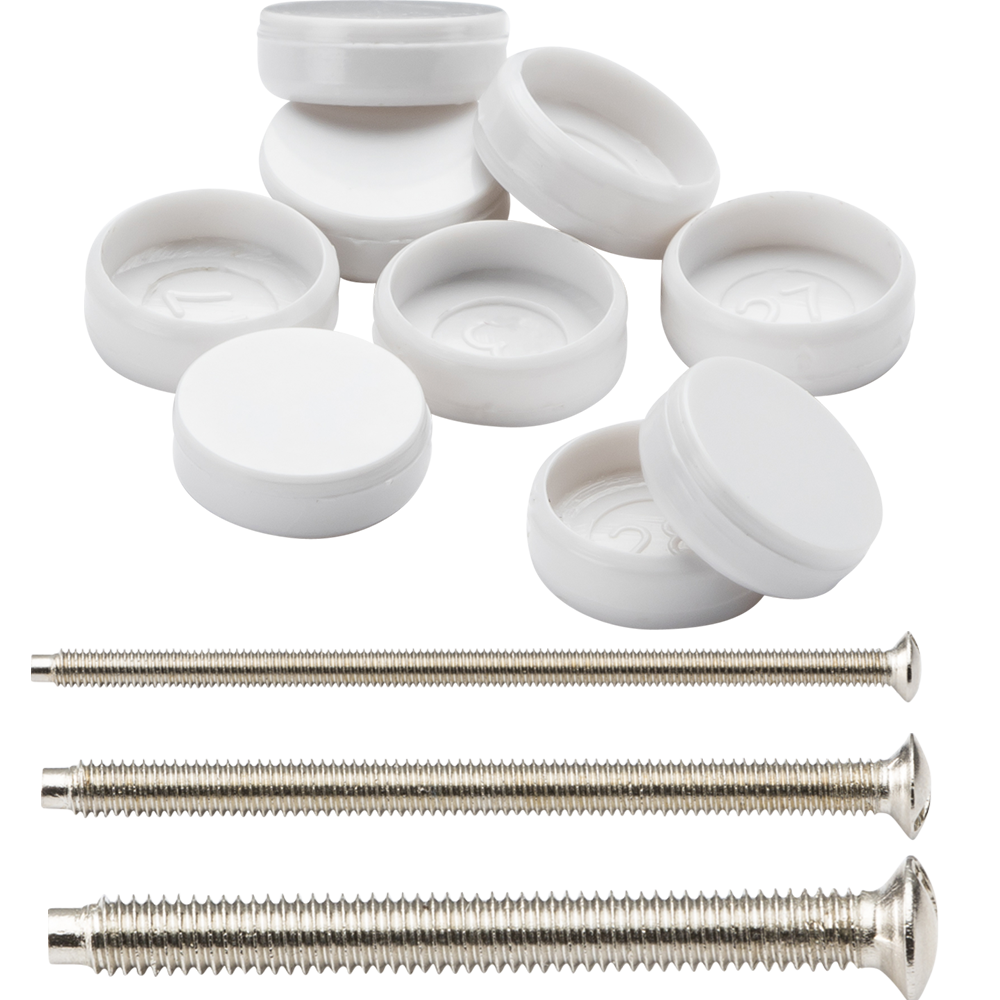 Knightsbridge M3.5 Electrical Switch & Socket Screws - 35mm, 50mm, 75mm + Screw Cap Covers