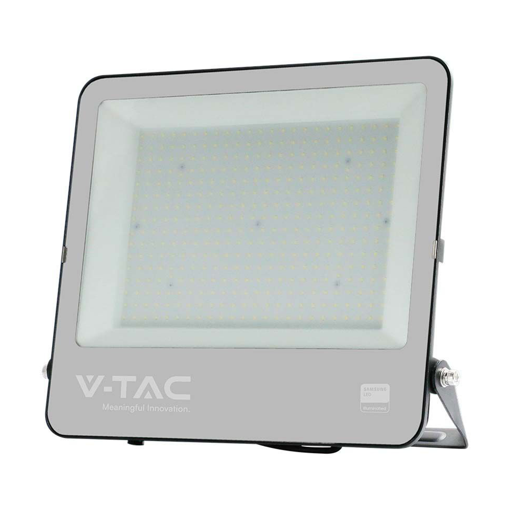 VTAC VT-44153 SMD IP65 Outdoor Waterproof Floodlight with Samsung Chip – 1M Wire, Multiple Wattage & Colour Temperature Options, Black Body