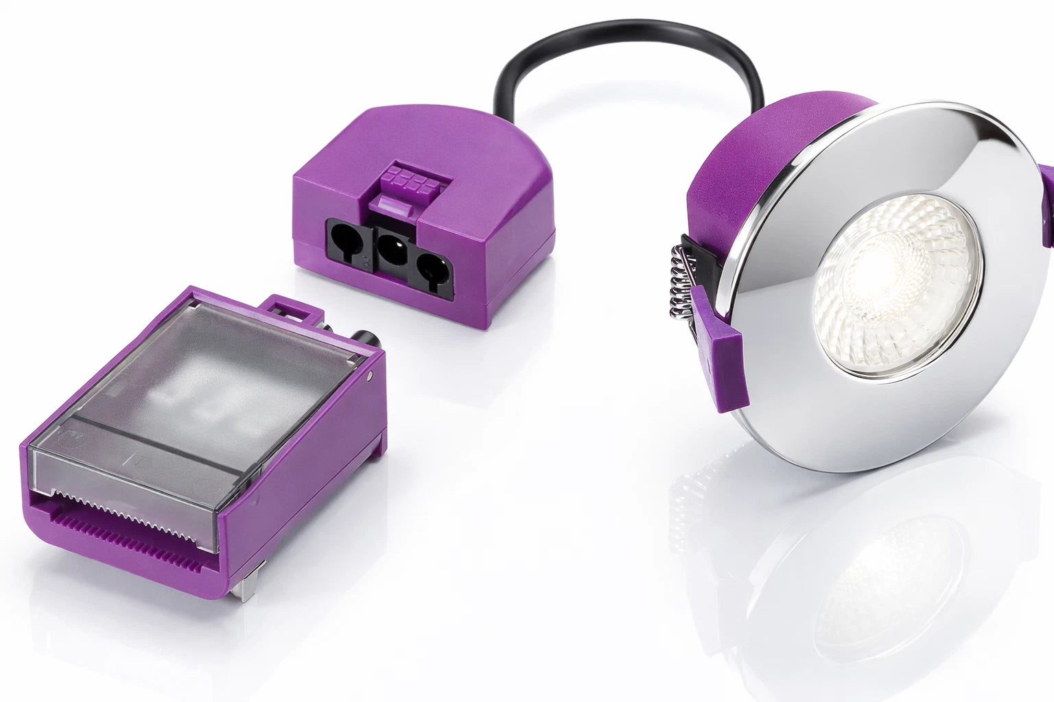 Knightsbridge SpektroLED Evo Fire Rated IP65 Downlight 5W/7W 4CCT 2700–6000K for Bathrooms & Living Areas