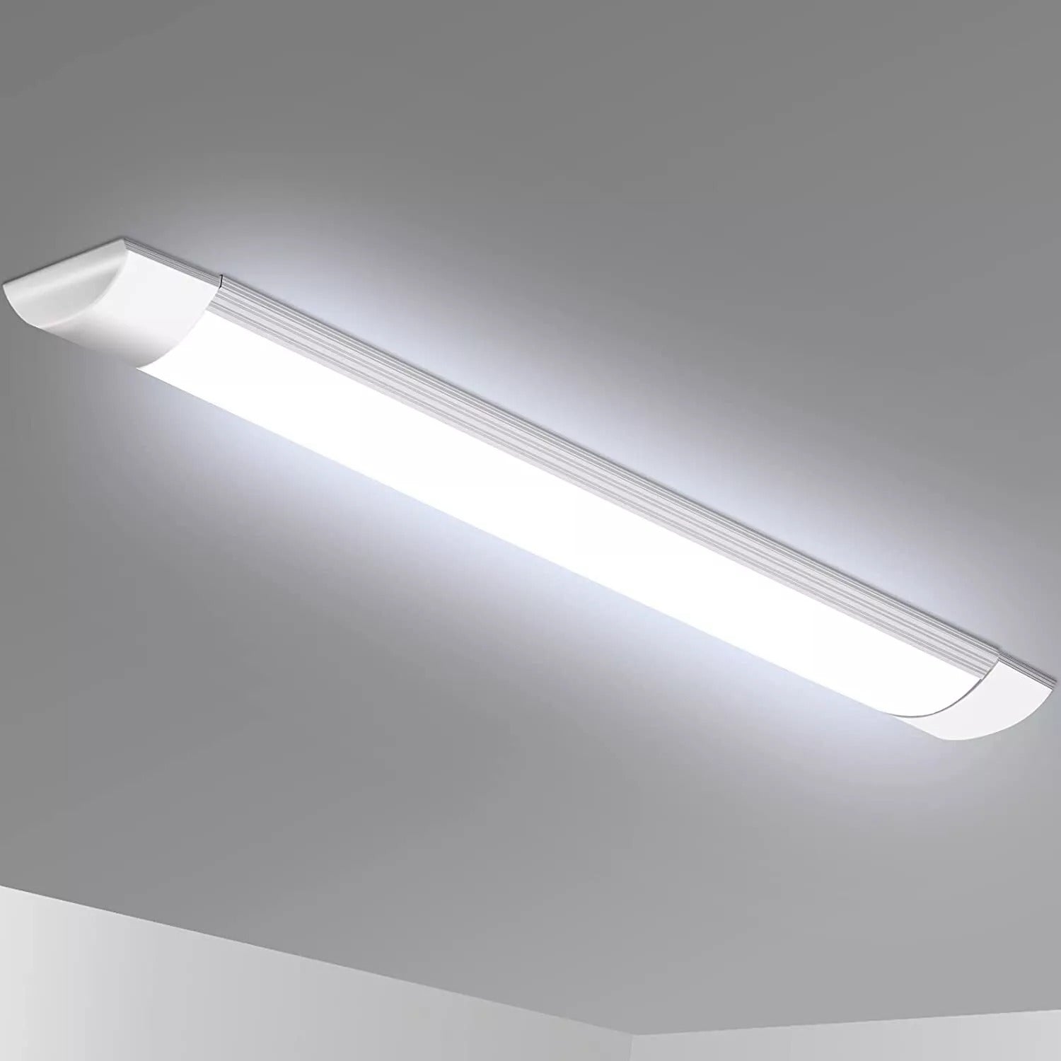 LED Batten Light 6500K Slimline Ceiling Tube - 2FT/3FT/4FT/5FT/6FT, Perfect for Office, Garage, Workshop & Warehouse Lighting