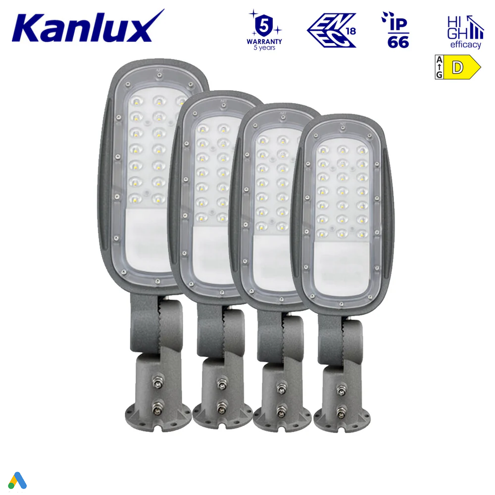 Kanlux STRETON LED Street Light - Outdoor IP66 Waterproof, Multi-Wattage & Color Temperature Options, Ideal for Parking and Street Lighting