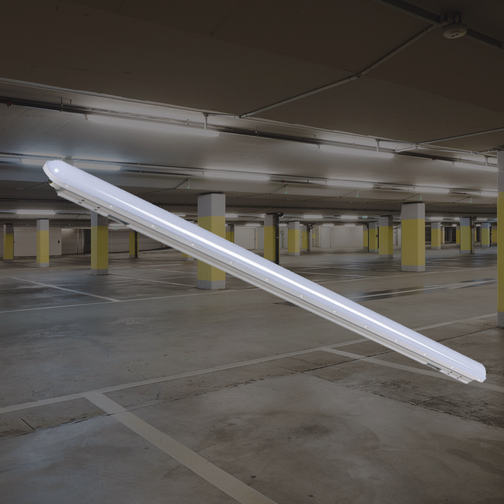 Kanlux 5ft 48W Non Corrosive IP65 LED Commercial Dustproof & Waterproof Batten Light – Indoor or Outdoor Use - Neutral White