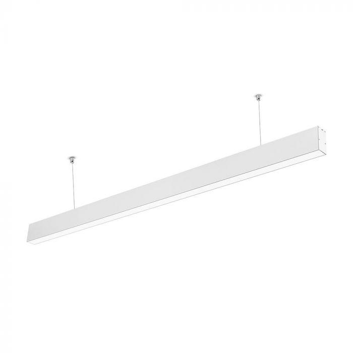 VT-7-40 40W LED Linear Hanging Suspension Light - Samsung Chip, Available in 4000K & 6400K, Multi-Colour Body - Black, Silver, White - Fluorescent Batten Replacement