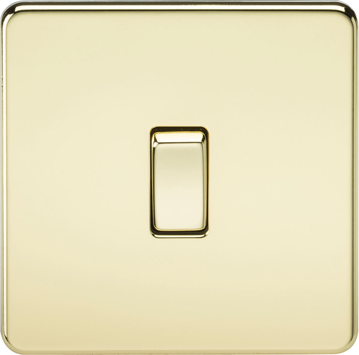 Knightsbridge Screwless 10AX 1G Single Gang 2 Way Wall Light Switch