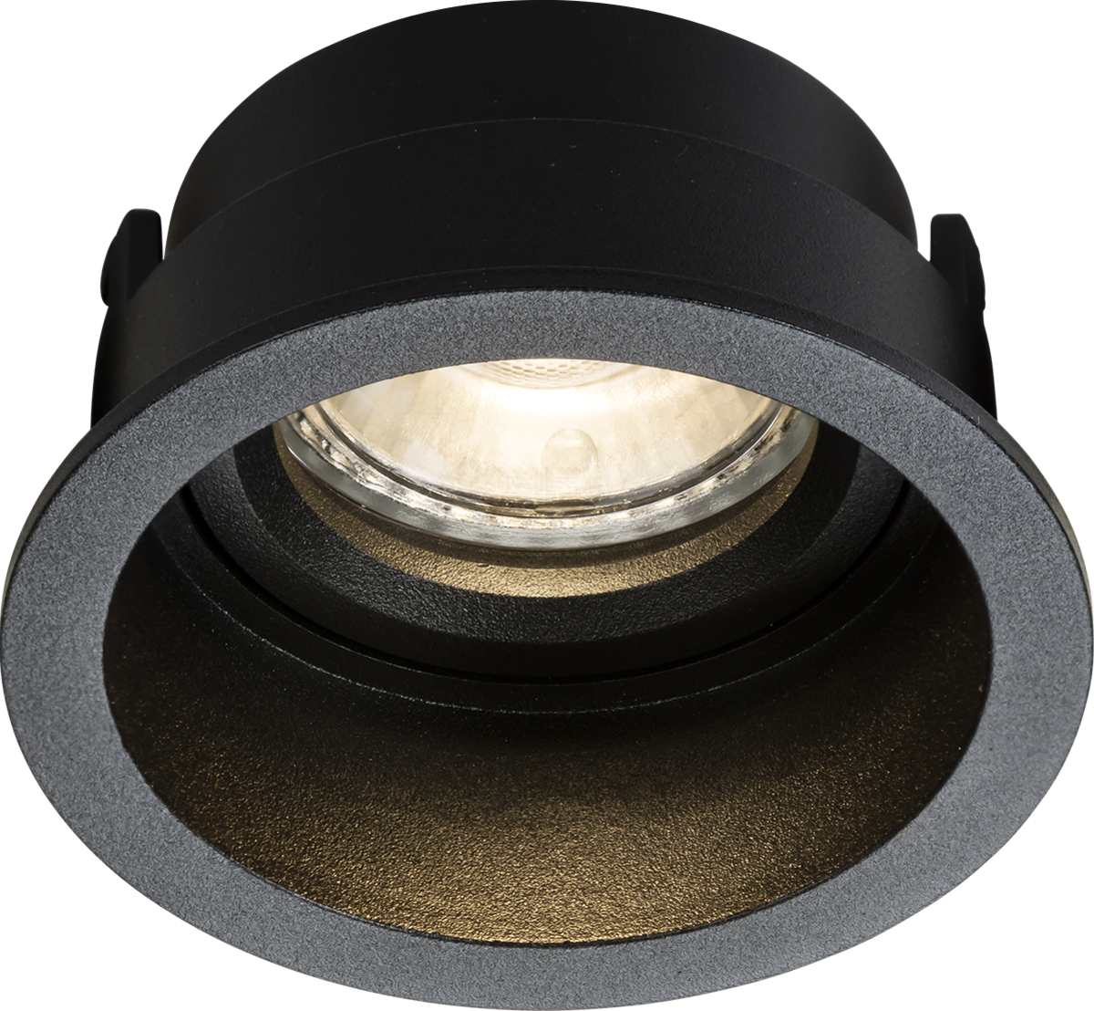 Knightsbridge Dipa Single Fixed Round Anti Glare GU10 Spot Down Light Fitting