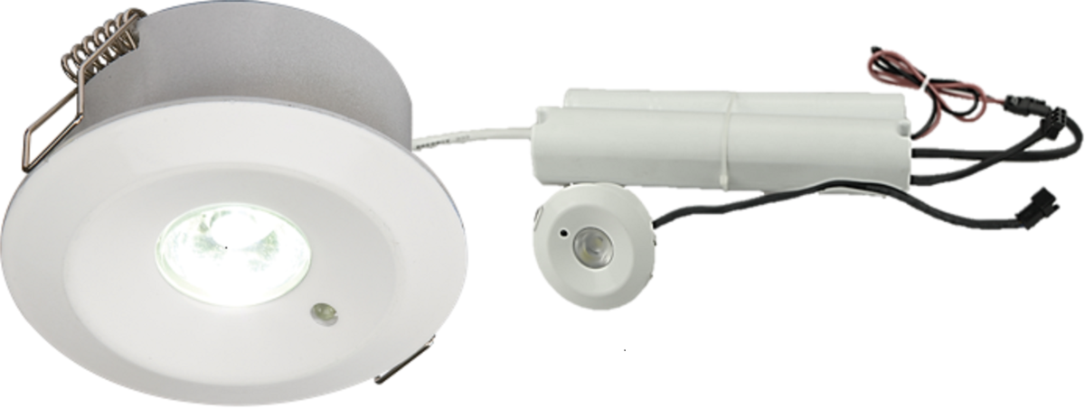 Knightsbridge 230V IP20 3W LED Emergency Downlight (maintained/non-maintained)