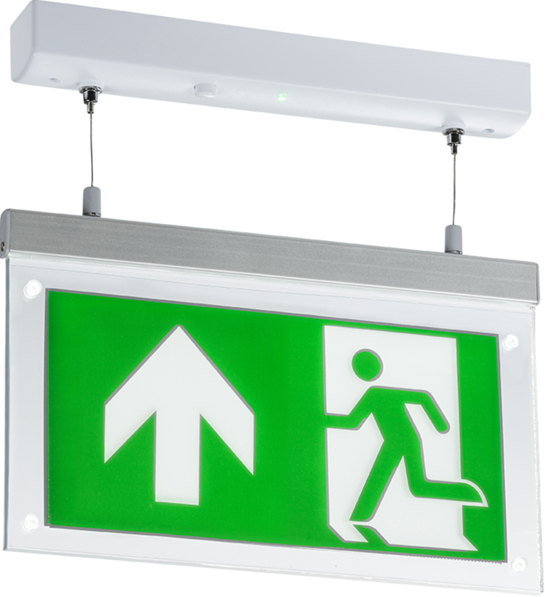 Knightsbridge 230V 2W LED Suspended Double Sided Emergency Exit Sign