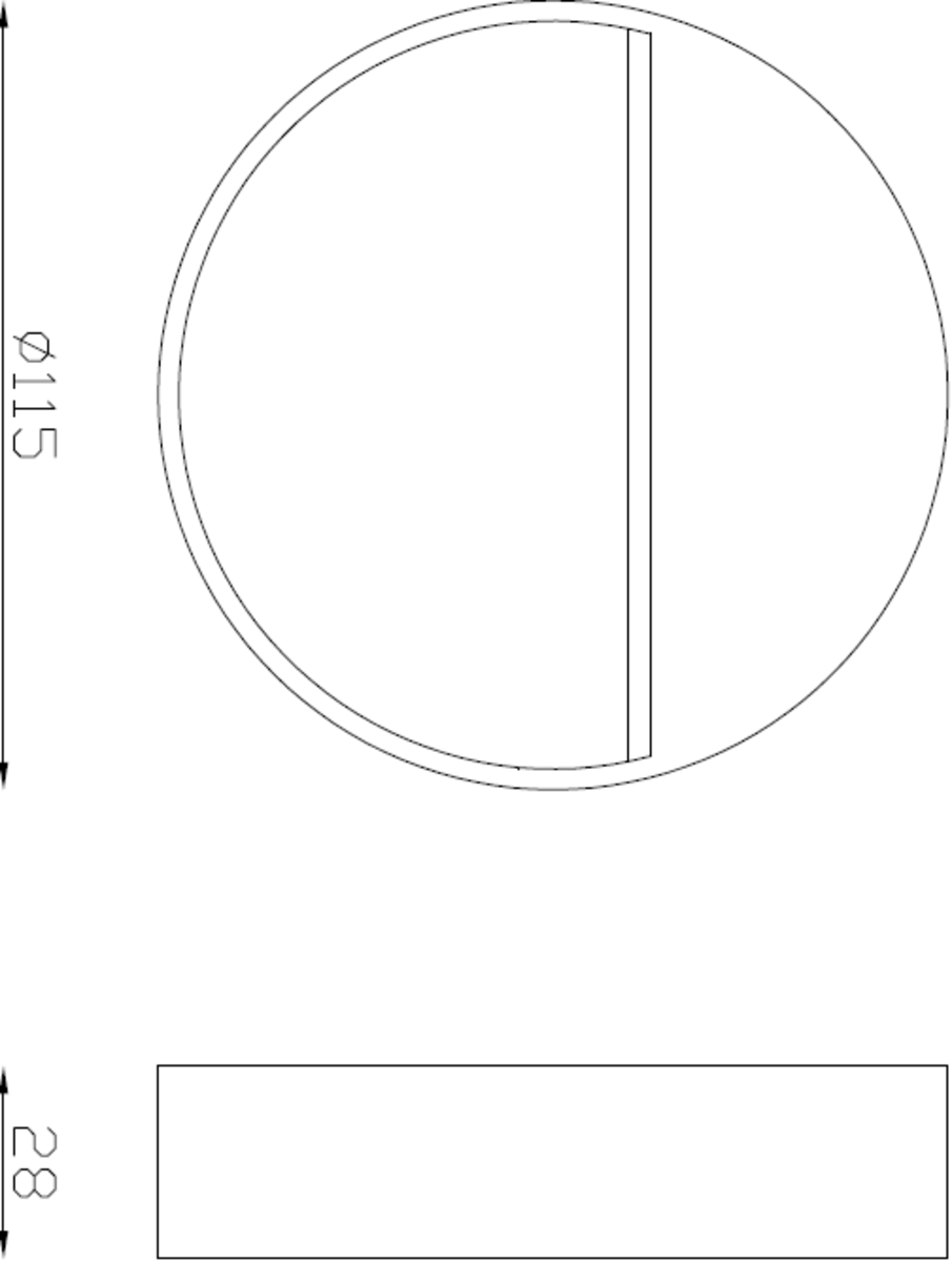 Knightsbridge 230V IP44 LED Round Wall/Guide Light