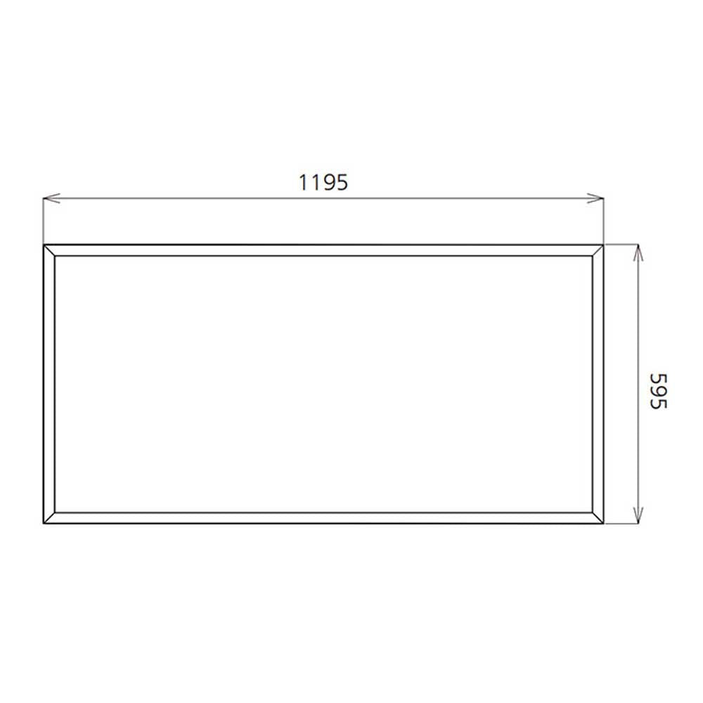 80W LED 1200x600 Ceiling Recessed Panel Light Commercial Office Daylight