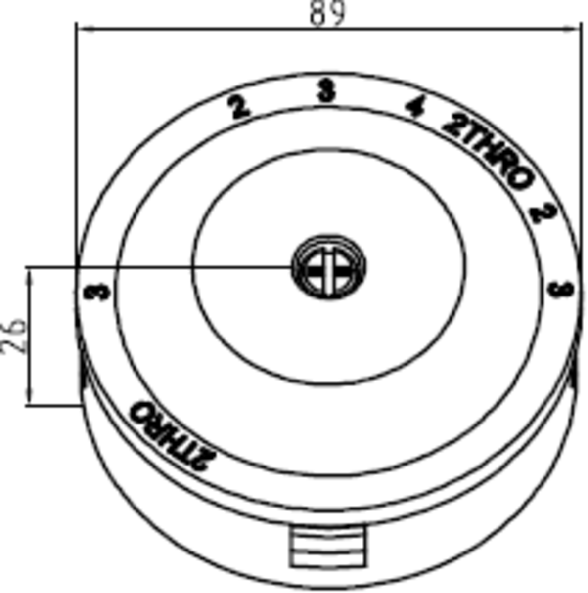 Knightsbridge 30A Junction Box 3 Terminal 89mm Round