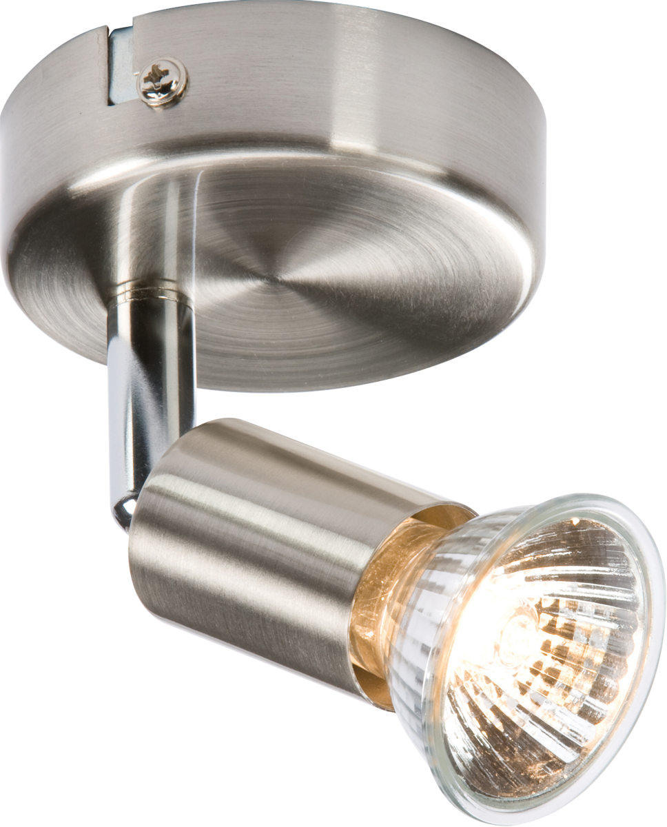 Knightsbridge Decorative 230V GU10 Spotlight - Brushed Chrome