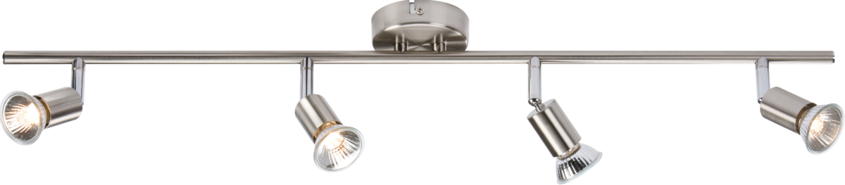 Knightsbridge Decorative 230V GU10 Spotlight - Brushed Chrome