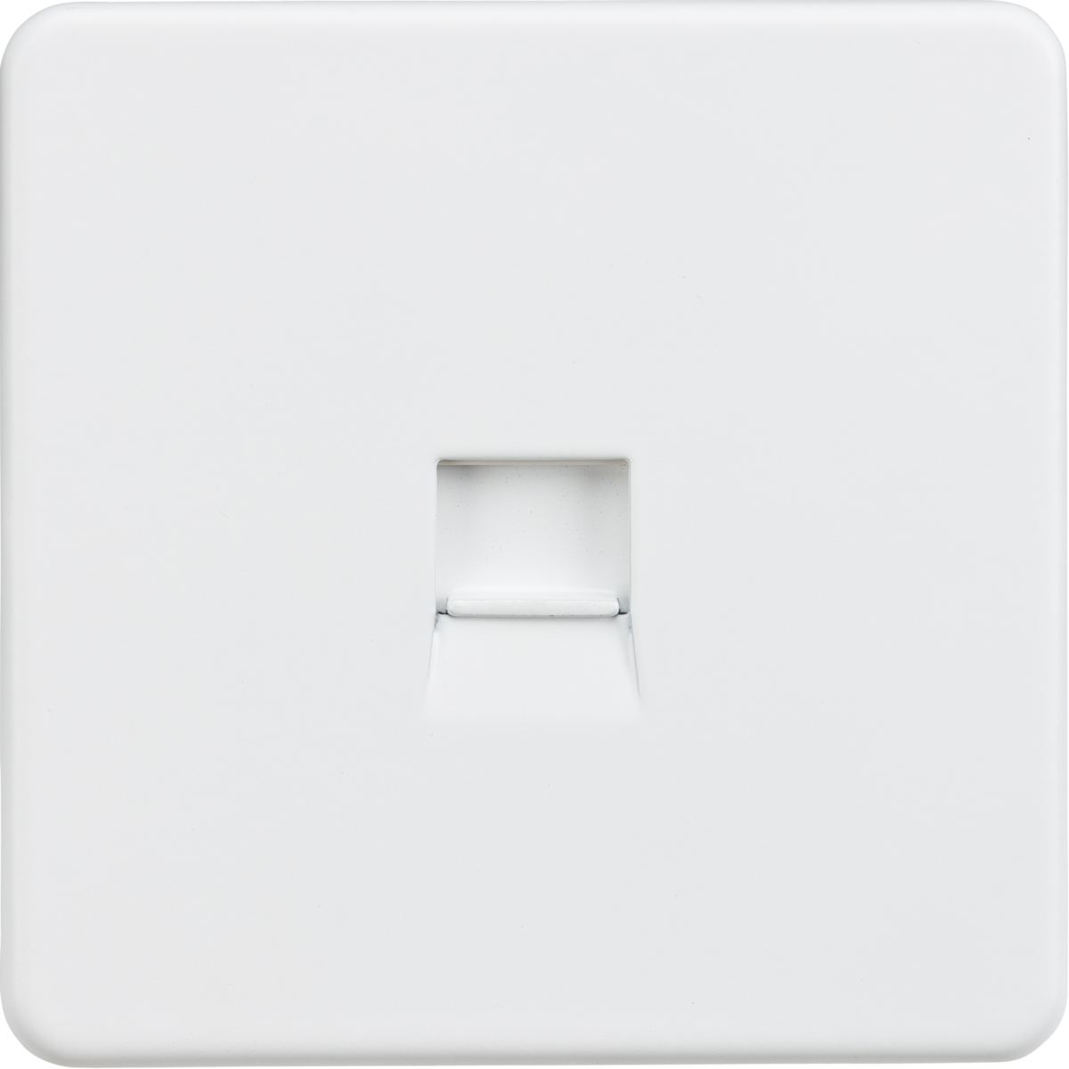 Knightsbridge Screwless Telephone Extension BT Type Socket Wall Plate