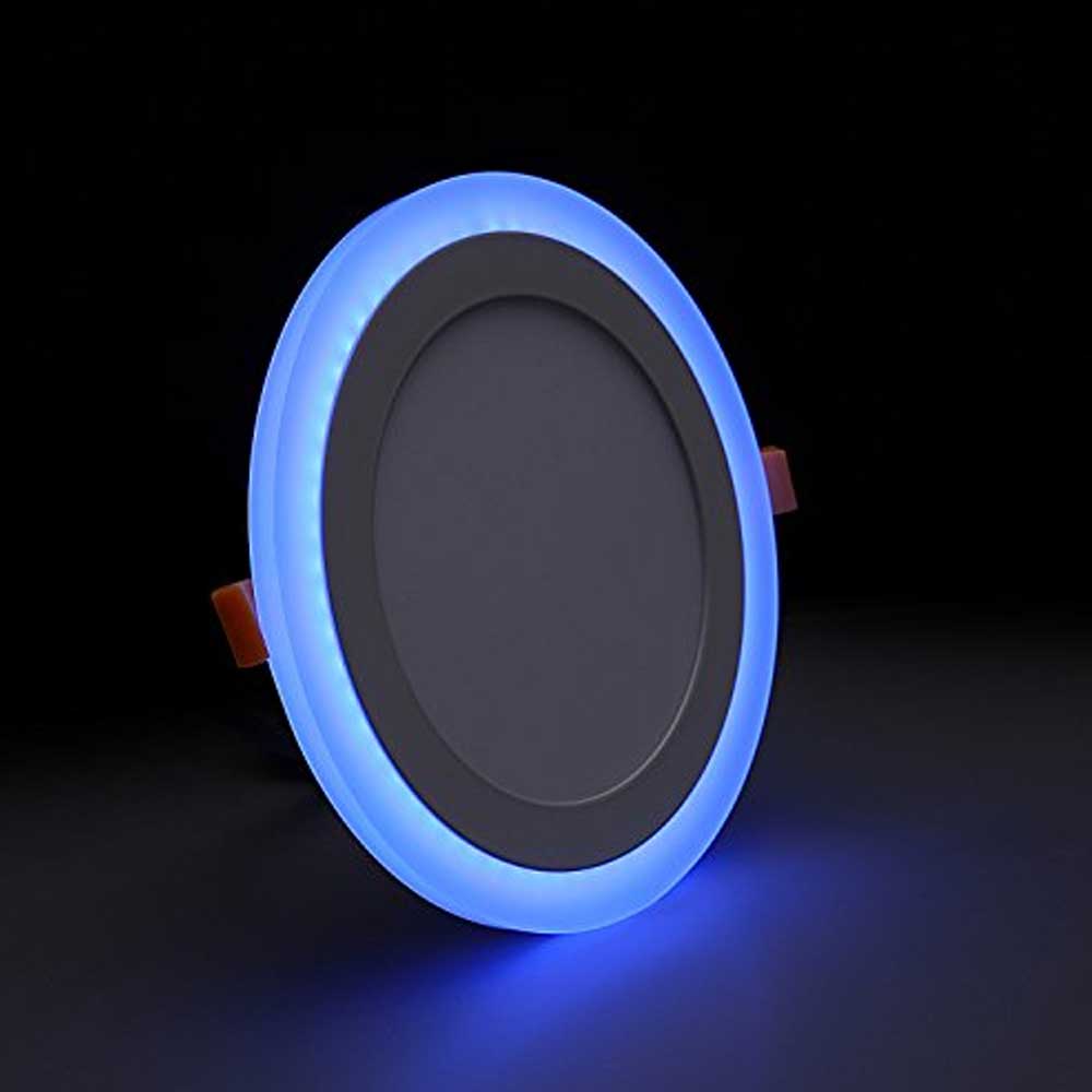 LED Bicolor Slim Panel Light Ceiling Down Lights 3 Mode Dual Colour Blue White