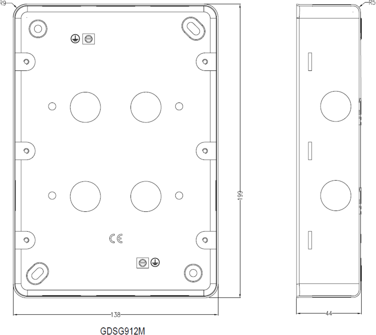 Knightsbridge Metal Clad Back Box