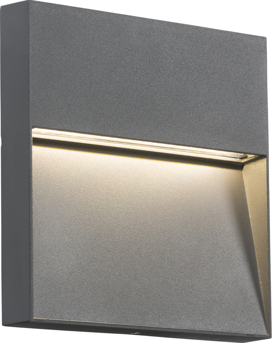 Knightsbridge 230V IP44 LED Square Wall/Guide light